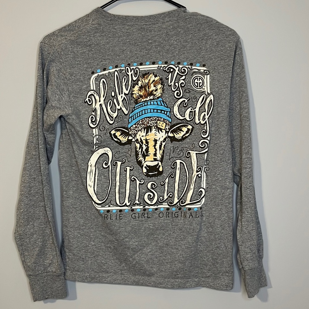 Heifer It’s Cold Outside Longsleeve T-Shirt by Girlie Girl
